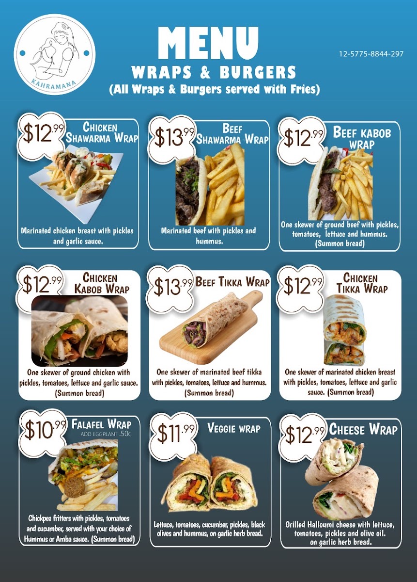 Kahramana Mediterranean Grill Menu - Image 5