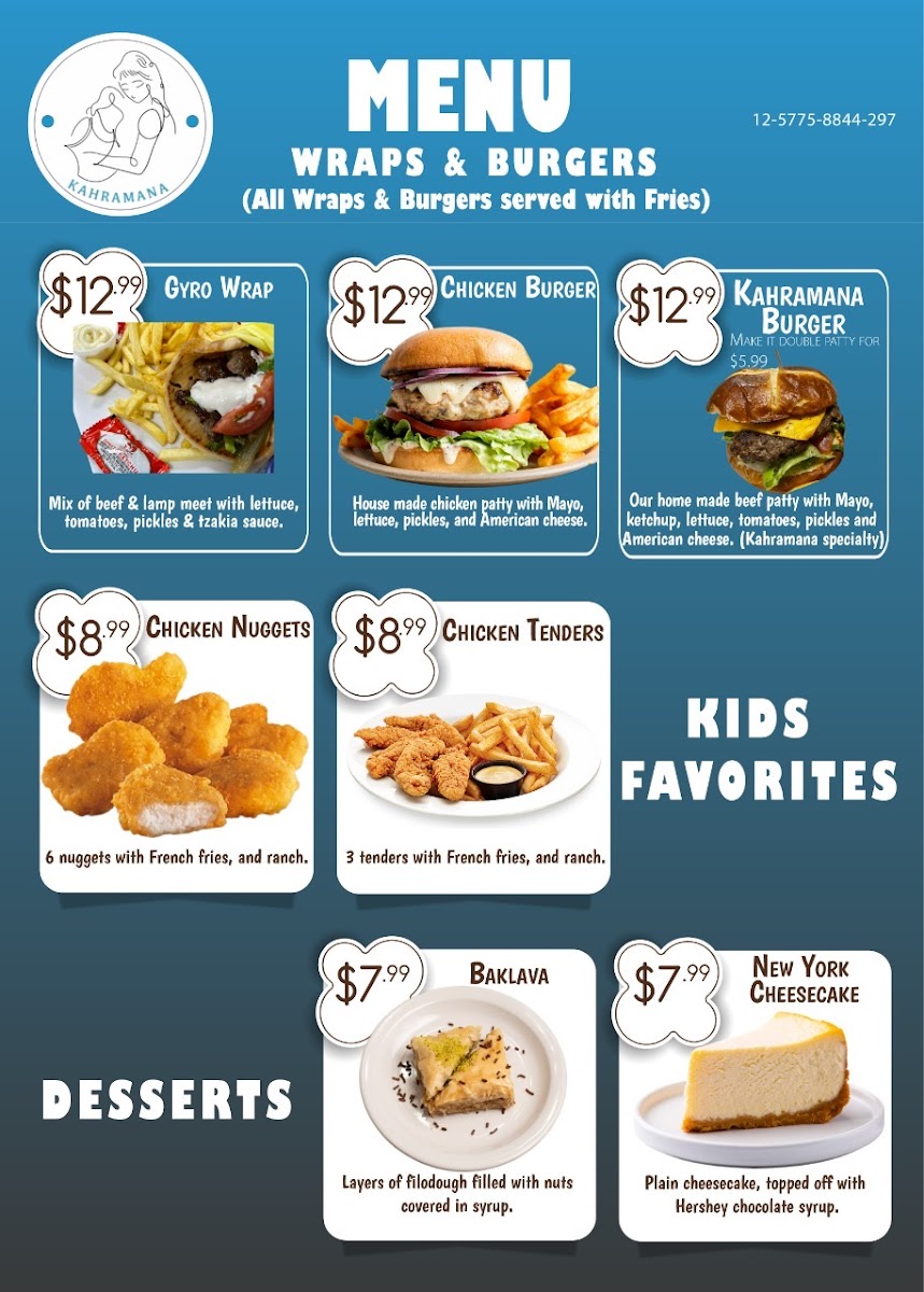 Kahramana Mediterranean Grill Menu - Image 6